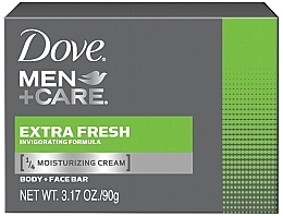 Men's Soap 'Extra Freshness' - Dove Men+Care Extra Fresh Body And Face Bar — photo N1