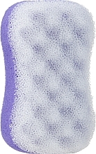 Fragrances, Perfumes, Cosmetics Shower Sponge, white-purple, 6019 - Donegal