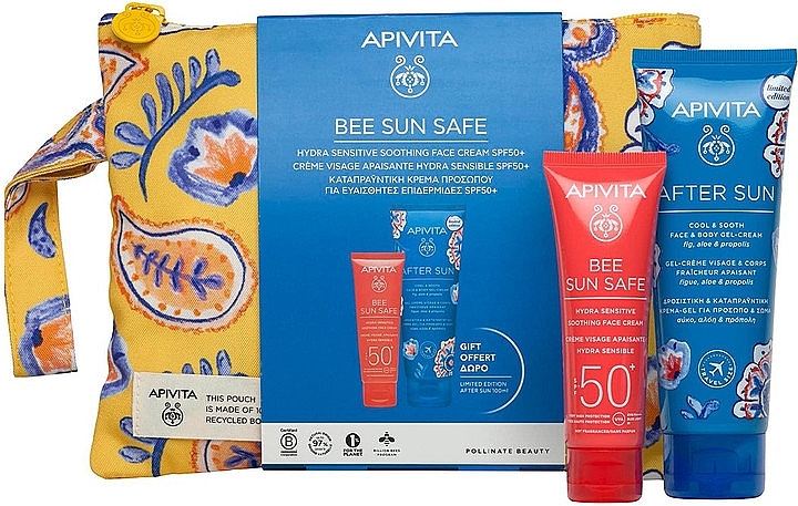 Set - Apivita Bee Sun Safe (f/gel/100ml + f/cr/50ml + bag) — photo N1