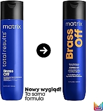 Hair Color Preserving Shampoo - Matrix Total Results Brass Off Blue Shampoo For Brunettes — photo N2