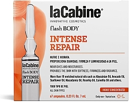 Fragrances, Perfumes, Cosmetics Body Ampoules - La Cabine Flash Body Intense Repair Ampoules