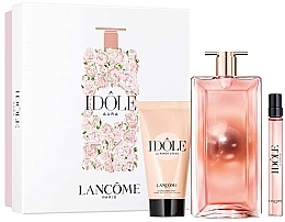 Fragrances, Perfumes, Cosmetics Lancome Idole Aura - Set (edp/50ml + edp/mini/10ml + b/cr/50ml)