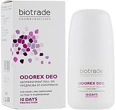Fragrances, Perfumes, Cosmetics Long-Lasting Roll-On Antiperspirant "10 Days Protection" - Biotrade Odorex Deo Antiperspirant Roll-On