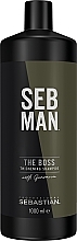 Volume Shampoo for Thin Hair - Sebastian Professional Seb Man The Boss Thickening Shampoo — photo N3