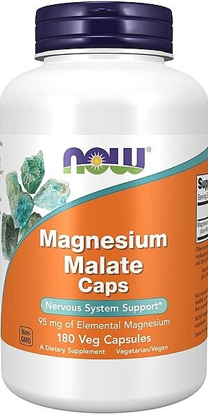 Magnesium Malate Capsules - Now Foods Magnesium Malate Caps — photo N1