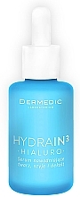 Moisturizing Face, Neck & Decollete Serum - Dermedic Hydrain 3 Hialuro Hydrating Serum — photo N2