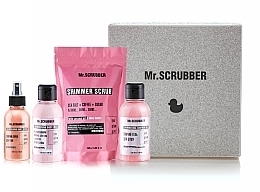 Fragrances, Perfumes, Cosmetics Set - Mr.Scrubber Shine (scr/150ml + gel/150ml + b/milk/150ml + spray/150ml)