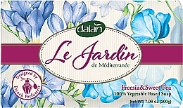 Fragrances, Perfumes, Cosmetics Dalan Le Jardin Perfumed Toilet Soap 'Freesia & Sweet Walnut', 200 g - Dalan Le Jardin Freesia & Sweet Pea Soap