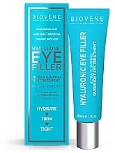 Fragrances, Perfumes, Cosmetics Hyaluronic Eye Contour Cream - Biovene Eye Contour Cream Hyaluronic Filler