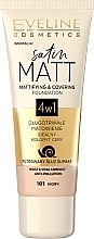 Fragrances, Perfumes, Cosmetics Matte Foundation - Eveline Cosmetics Satin Matt Mattifying Foundation