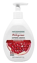 Fragrances, Perfumes, Cosmetics Liquid Soap with Pomegranate Oil - Naturaverde Pomegranate Oil Liquid Soap