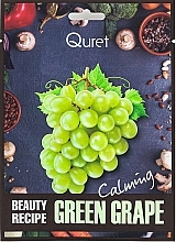 Sheet Mask with Grape Extract - Quret Beauty Recipe Mask Green Grape Calming — photo N2