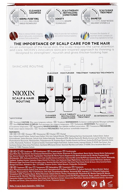 Set - Nioxin Hair System System 4 Kit (shm/150ml + cond/150ml + mask/40ml) — photo N5