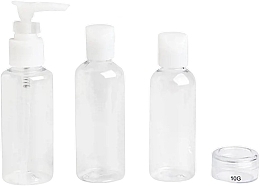 Fragrances, Perfumes, Cosmetics Bottles & Jars Travel Set, 4 pcs. - IDC Institute