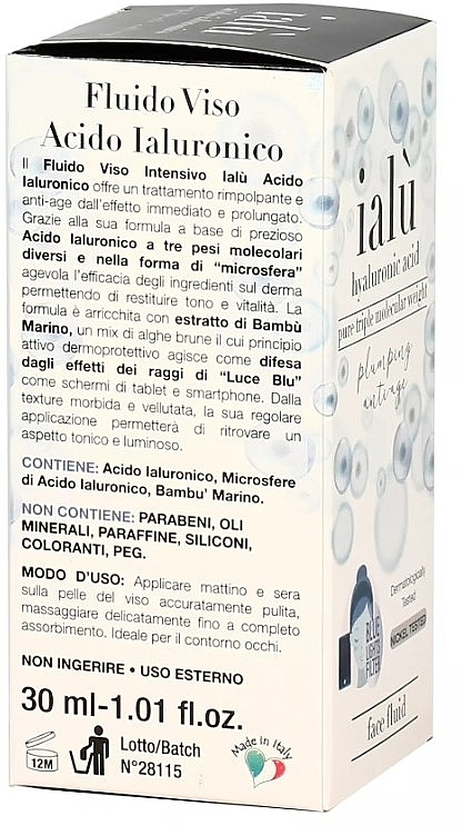 Anti-Aging Face Fluid with Hyaluronic Acid - La Dispensa Ialu — photo N2