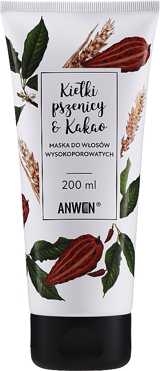 Highly-Porous Hair Mask - Anwen Masks For Highly-Porous Hair Wheat Sprouts and Cocoa  — photo N1