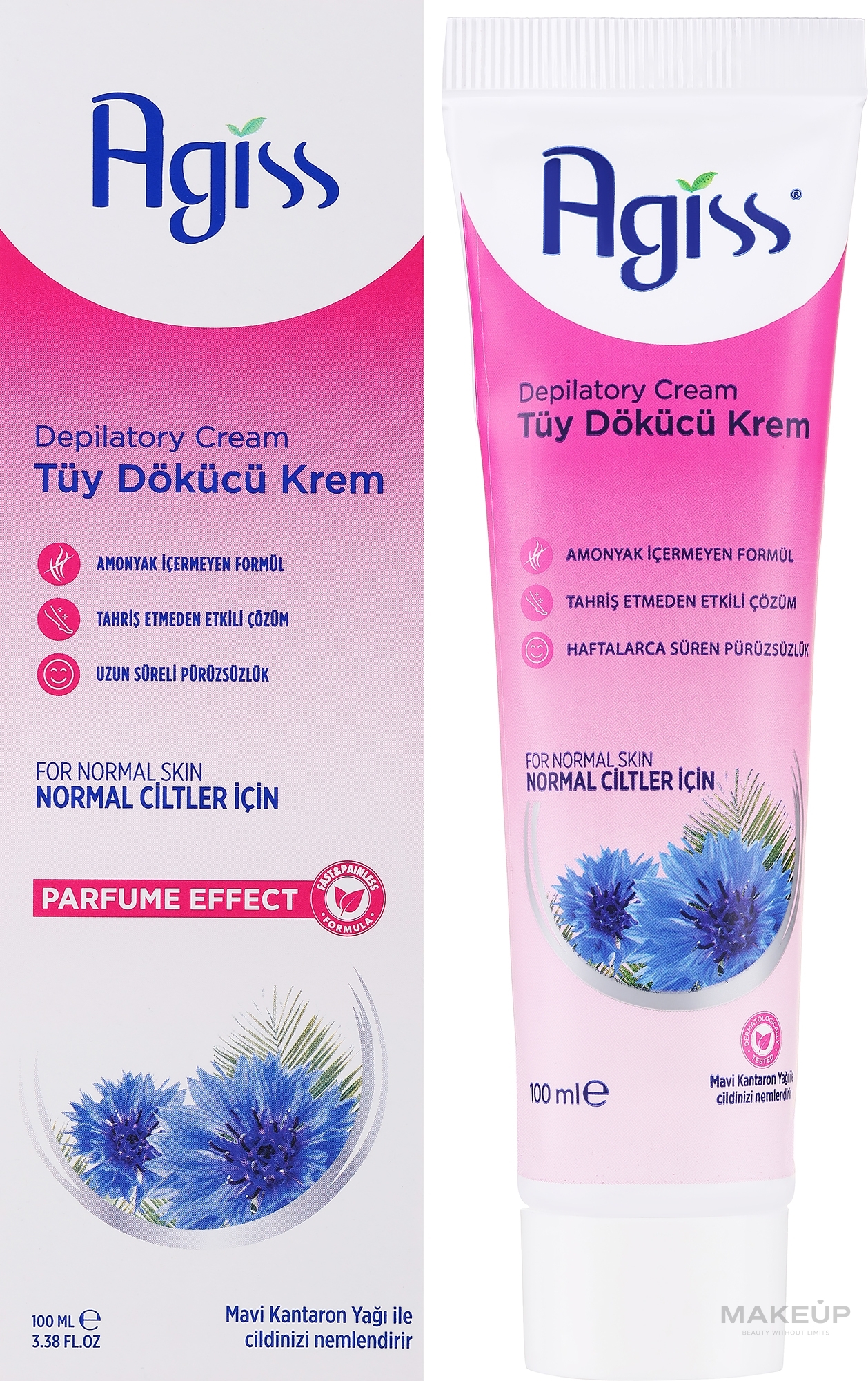 Depilation Cream with Cherry & Chamomile Extract - Agiss Depilatory Cream — photo 100 ml