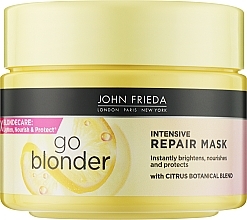 Intensive Regenerating Hair Mask - John Frieda Go Blonder Intensive Repair Mask	 — photo N1