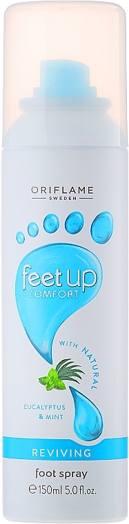 Refreshing Foot Deodorant-Spray "Eucalyptus and Mint" - Oriflame Feet Up Comfort Reviving Foot Spray — photo N1