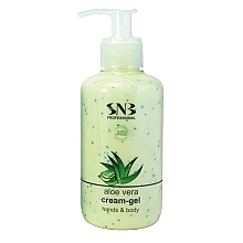 Fragrances, Perfumes, Cosmetics Aloe Vera Hand and Body Cream-Gel  - SNB Professional Hand And Body Cream-Gel Summer Care With Aloe Vera Spheres