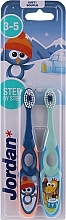 Fragrances, Perfumes, Cosmetics Kidsa Toothbrush, 3-5 yrs, dark blue + green - Jordan Step By Step Soft Clean