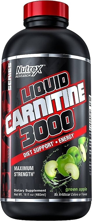 Liquid Carnitine - Nutrex Research Liquid Carnitine Green Apple 3000 — photo N1