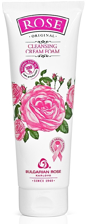 Cleansing Cream Foam - Bulgarska Rosa Rose Original Cleansing Cream Foam — photo N1