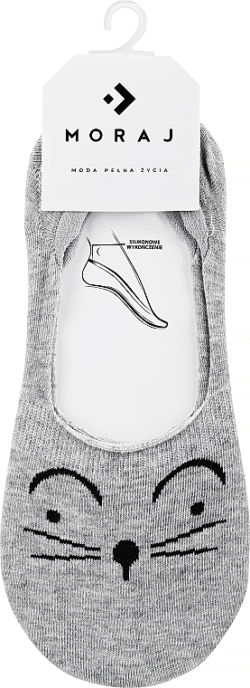 Women Liner Socks 'Cats', grey - Moraj — photo N1