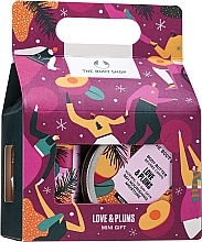 Fragrances, Perfumes, Cosmetics Set - The Body Shop Love & Plums Mini Gift (sh/gel/60ml + b/but/50ml + b/sponge)