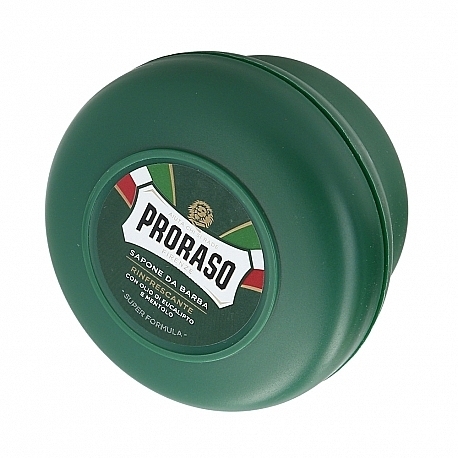 Tone-Up Shaving Soap with Eucalyptus & Menthol Extract - Proraso Green Line Refreshing Soap Super Formula — photo N1