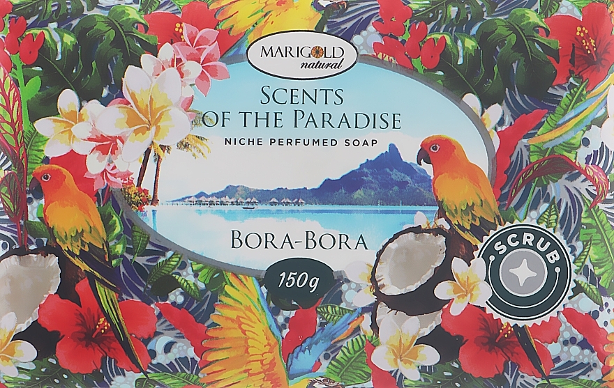 Solid Toilet Soap 'Bora-Bora' - Marigold Natural Niche Perfumed Soap — photo N1