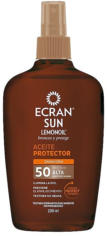 Sunscreen Oil - Ecran Sun Lemonoil Oil Spray SPF50 — photo N1