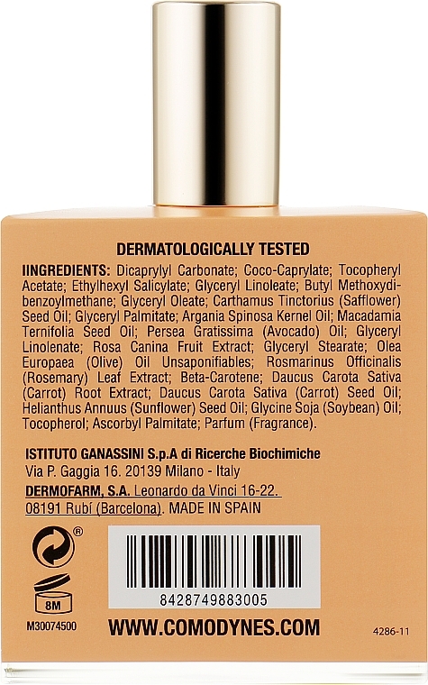 Perfumed Face & Body Glow Oil - Comodynes Luminous Perfumed Dry Oil — photo N2