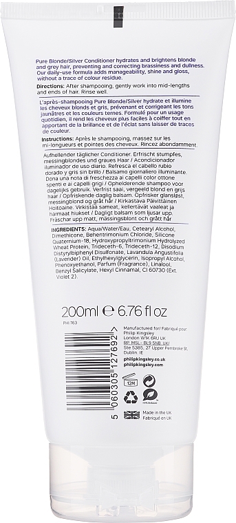 Conditioner for Cold Blonde - Philip Kingsley Pure Blonde/ Silver Brightening Daily Conditioner — photo N2