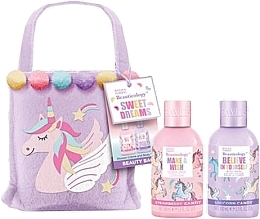 Fragrances, Perfumes, Cosmetics Set - Baylis & Harding Beauticology Candy Unicorn Beauty Bag Gift Set (sh/cr/100ml + sh/gel/100ml + bag/1pc)