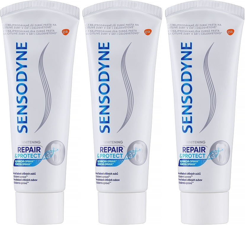 Set - Sensodyne Repair&Protect Whitening (toothpaste/3x75ml) — photo N2