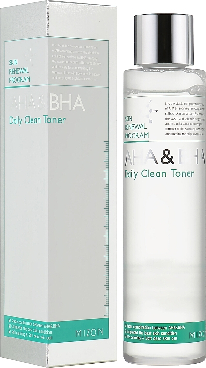 Face Toner - Mizon AHA & BHA Daily Clean Toner — photo N1