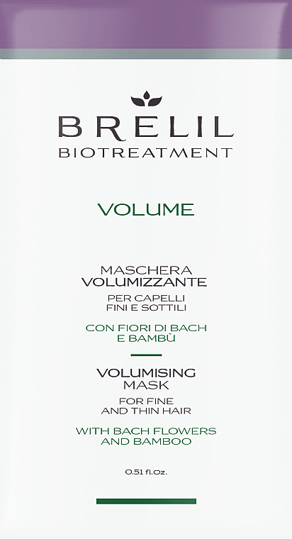 GIFT! Volumizing Mask - Brelil Bio Treatment Volume Hair Mask — photo N1