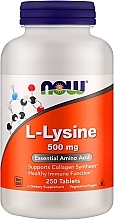 Fragrances, Perfumes, Cosmetics L-Lysine Amino Acid, 500mg - Now Foods L-Lysine Tablets