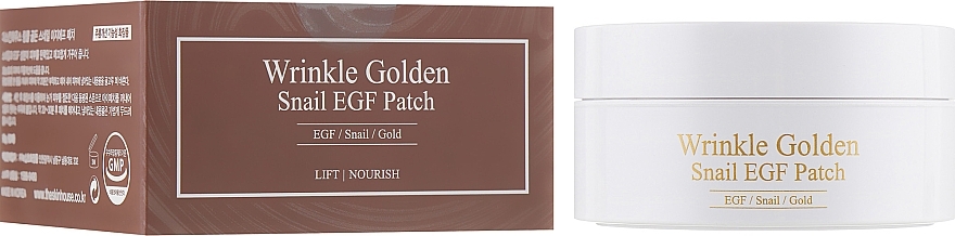 Hydrogel Gold & Snail Eye Patches - The Skin House Wrinkle Golden Snail EGF Patch — photo N1