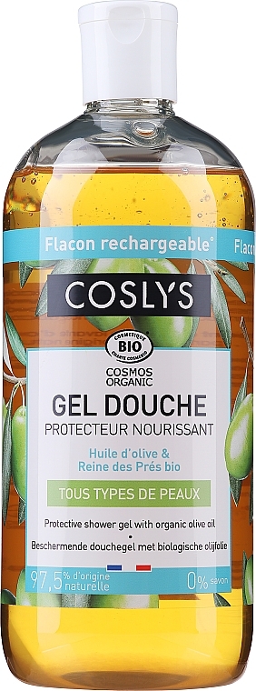 Protective Olive Shower Gel - Coslys Protective Shower Gel With Organic Olive Oil — photo N1