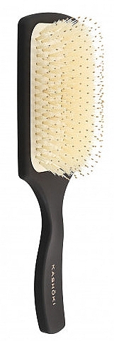 Natural Bristle Hair Brush, rectangular - Kashoki — photo N2