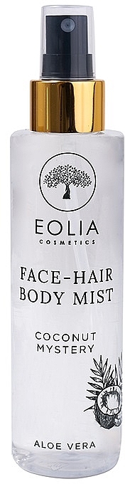 Coconut Mystery Face, Hair & Body Spray - Eolia Face, Hair & Body Mist Coconut Mystery — photo N1