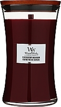 Scented Candle with Bourbon, Fruits & Wood Scent - Woodwick Ellipse Elderberry Bourbon — photo N5