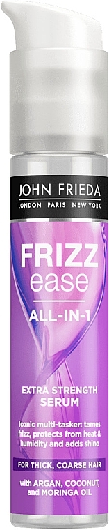 Extra Strong Serum for Stiff and Unruly Hair - John Frieda Frizz Ease All-in-1 Extra Strength Serum — photo N1