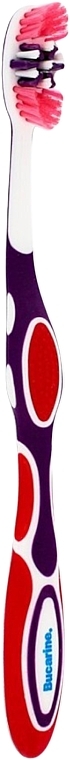 Toothbrush, soft, purple and red - Wellbee — photo N1