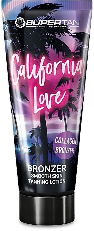 Tanning Lotion with Bronzant, Shea Butter & Collagen - Supertan California Love Bronzer Smooth Skin Tanning Lotion — photo N1