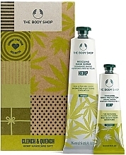 Fragrances, Perfumes, Cosmetics Set - The Body Shop Clench & Quench Hemp Handcare Gift (h/scr/75ml + h/cr/30ml)