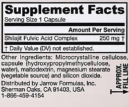 Mumiyo - Jarrow Formulas Shilajit Fulvic Acid Complex, 250 mg — photo N4