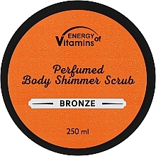 Perfumed Body Scrub with Gloss Bronze - Energy Of Vitamins — photo N2